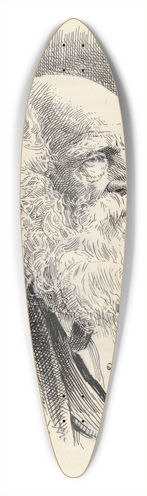 Jacques Reich - William Cullen Bryant 39.3 inch art pintail longboard deck