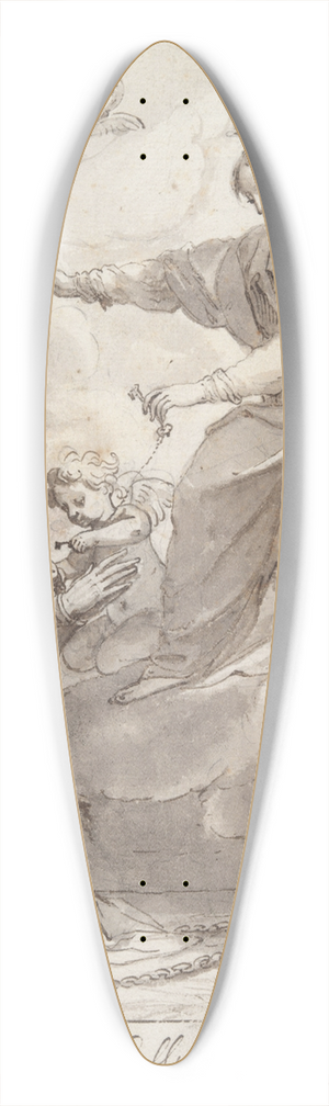 Jacques Stella - St. Philip inprison 39.3 inch art pintail longboard deck