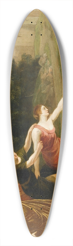 Jacques Stella - The Finding Of Moses 39.3 inch art pintail longboard deck