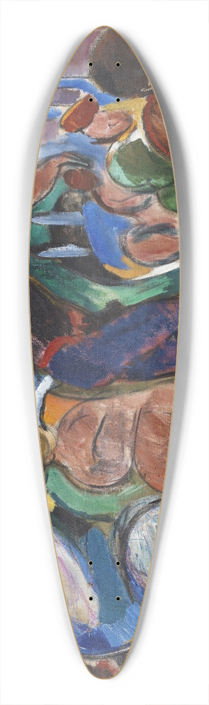 J.A. Jerichau - Composition 39.3 inch art pintail longboard deck