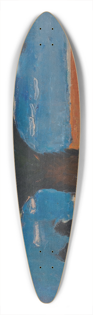 J.A. Jerichau - The Thick Palm. View from Villefranche 39.3 inch art pintail longboard deck J.A. Jerichau - The Thick Palm. View from Villefranche 39.3 inch art pintail longboard deck