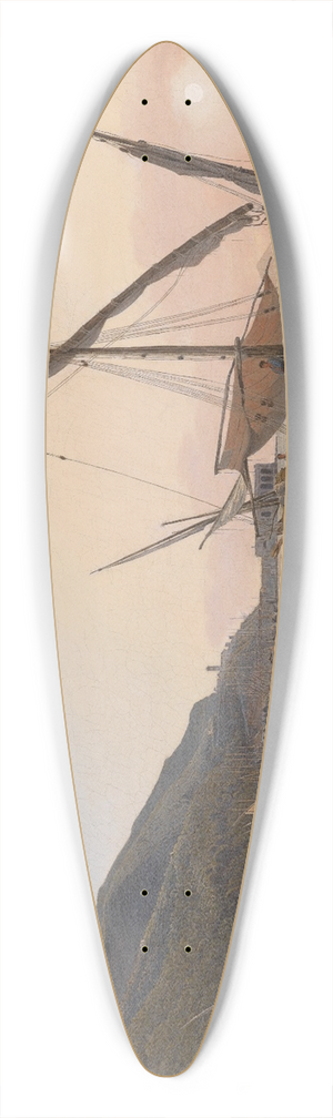 Jakob Alt - Castellamare am Golf von Neapel 39.3 inch art pintail longboard deck
