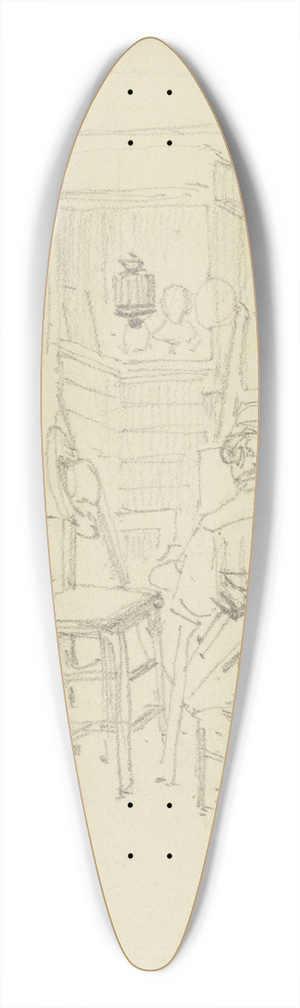 Jakob Becker - Artists studio 39.3 inch art pintail longboard deck