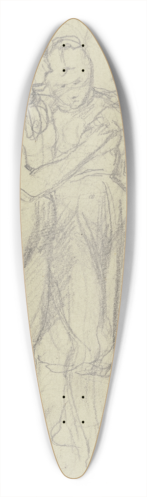 Jakob Becker - Bauernjunge und Bauernmdchen. 39.3 inch art pintail longboard deck