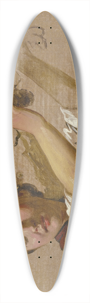 Jakob Becker - Brustbild eines Bauernmdchens 39.3 inch art pintail longboard deck Jakob Becker - Brustbild eines Bauernmdchens 39.3 inch art pintail longboard deck