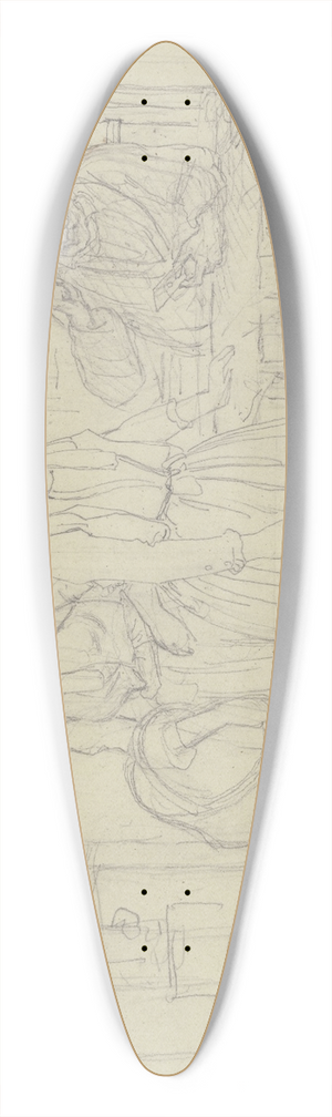 Jakob Becker - Farmhouse parlour 39.3 inch art pintail longboard deck