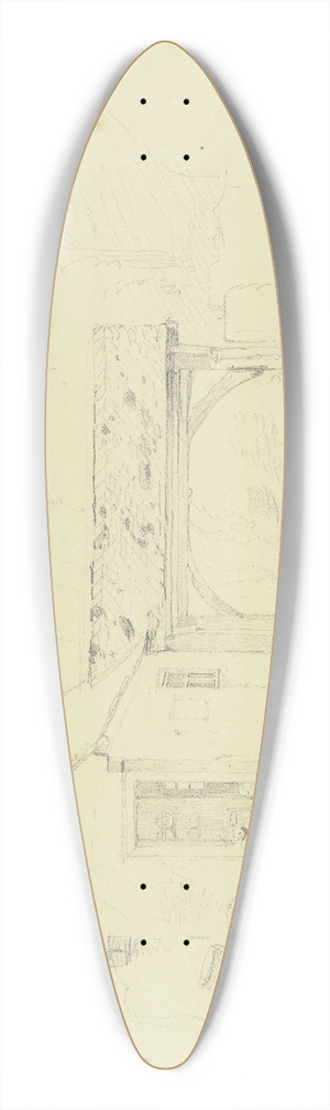 Jakob Becker - Farmstead with a gateway 39.3 inch art pintail longboard deck