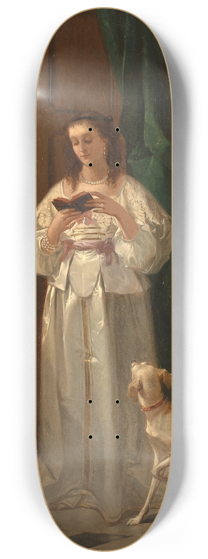 Charles-Dsir Hue - La lecture 8.25 inch art skate deck