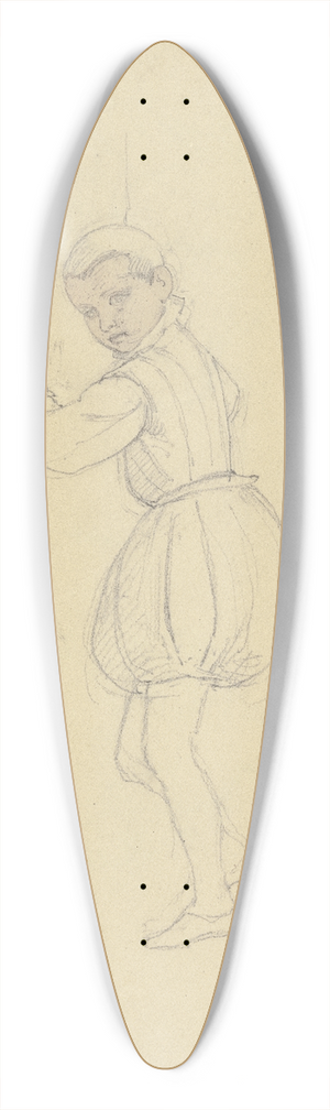 Jakob Becker - Kleiner Junge in historischer Tracht 39.3 inch art pintail longboard deck