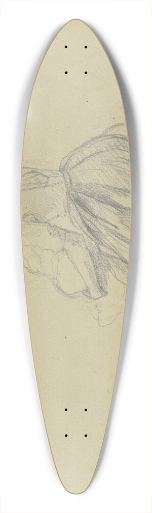 Jakob Becker - Kniendes Mdchen, die Augen mit seiner Rechten bedeckend, mit einem Kleinkind im linken Arm 39.3 inch art pintail longboard deck