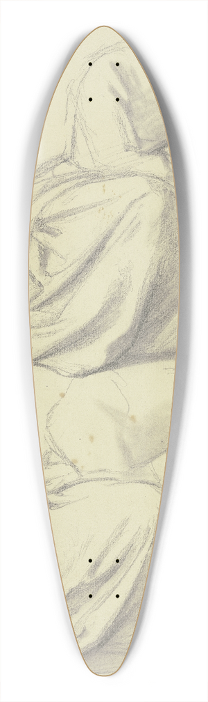Jakob Becker - Lagernde weibliche Gewandfigur 39.3 inch art pintail longboard deck