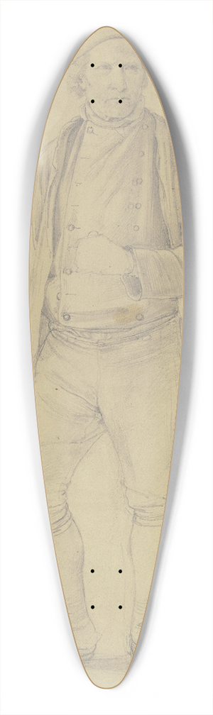 Jakob Becker - Stehender Bauer mit Zipfelmtze 39.3 inch art pintail longboard deck