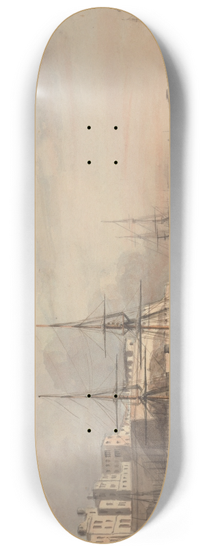 Charles Dyce - View of Malta 8.25 inch art skate deck