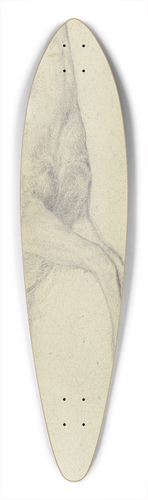 Jakob Becker - Zur Strecke gebrachter Steinbock 39.3 inch art pintail longboard deck