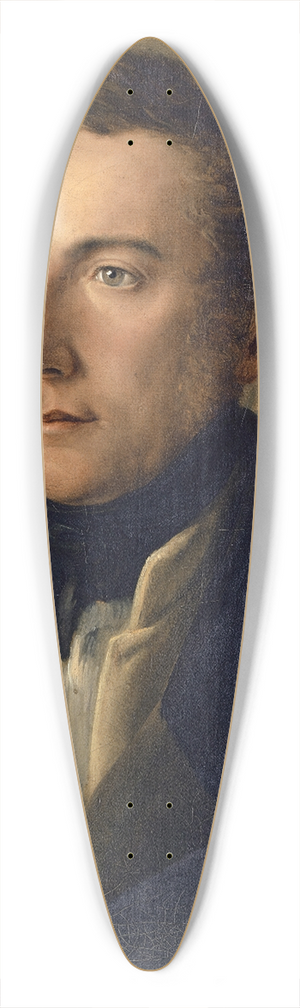 Jakob Christoph Miville - Portrait of the Artists Brother, Achilles Miville-Baumann 39.3 inch art pintail longboard deck