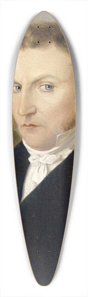 Jakob Christoph Miville - Portrait of the Artists Brother-in-Law, Dr. Johannes Kissel-Miville 39.3 inch art pintail longboard deck