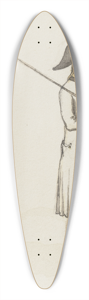 Jakob Frchtegott Dielmann - Ein Schfer mit dreieckigem Hut 39.3 inch art pintail longboard deck