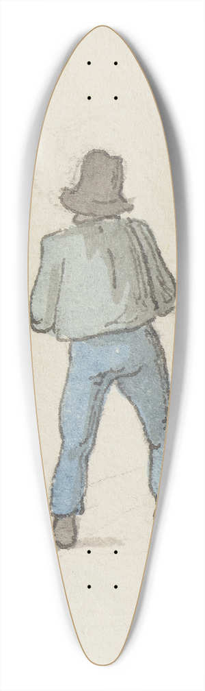 Jakob Frchtegott Dielmann - Nassauer Soldat und ein Bauer 39.3 inch art pintail longboard deck