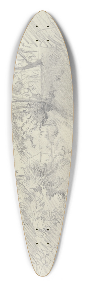 Jakob Frchtegott Dielmann - Ravine 39.3 inch art pintail longboard deck