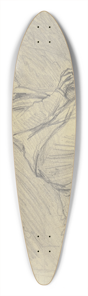 Jakob Frchtegott Dielmann - Unter Gebsch eine schlafende Frau 39.3 inch art pintail longboard deck