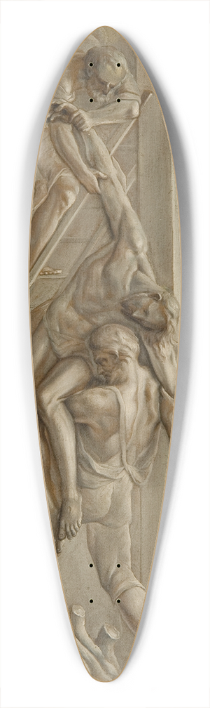 Jakob Kellner - Kreuzabnahme 39.3 inch art pintail longboard deck