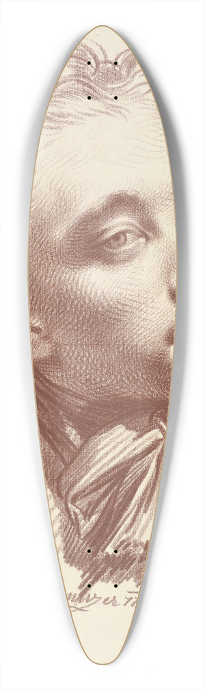 Jakob Matthias Schmutzer - Head of a Young Man Looking Right 39.3 inch art pintail longboard deck