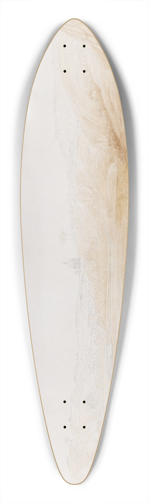 Jakob Philipp Hackert - Ansicht des Tibertals bei Tor di Quinto III 39.3 inch art pintail longboard deck