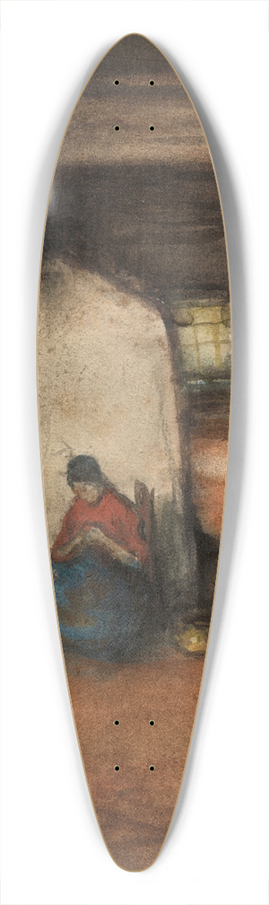 Jakob Smits - Interior 39.3 inch art pintail longboard deck