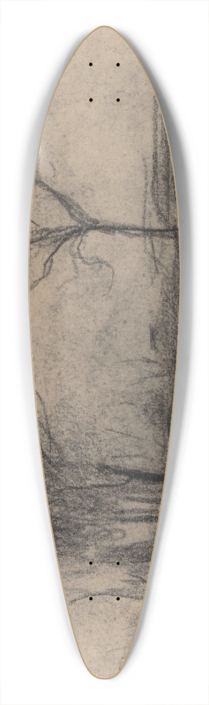 Jakob Smits - Trees 39.3 inch art pintail longboard deck