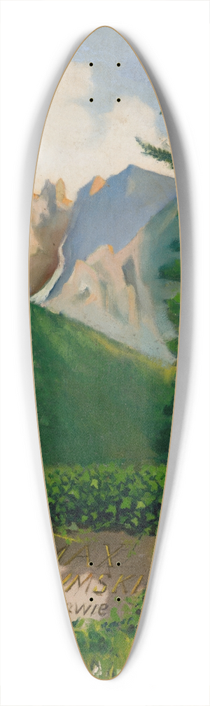 Jakub Juszczyk - Landscape with Maksymilian Gierymskis Tomb 39.3 inch art pintail longboard deck