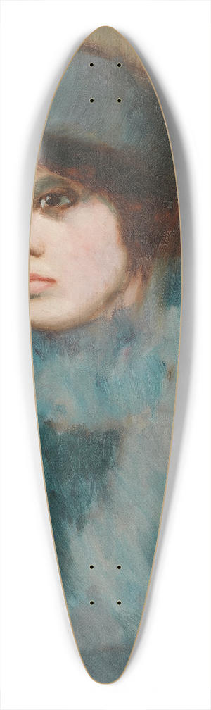 Jalmari Ruokokoski - Woman 39.3 inch art pintail longboard deck Jalmari Ruokokoski - Woman 39.3 inch art pintail longboard deck