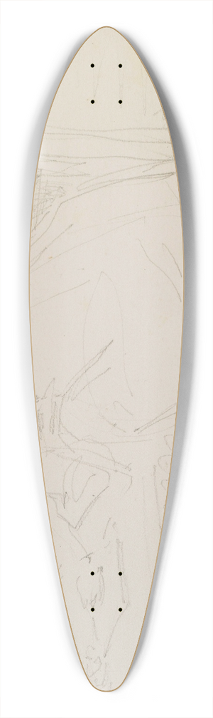 James Abbott McNeill Whistler - A girl reclining on a couch, reading 39.3 inch art pintail longboard deck