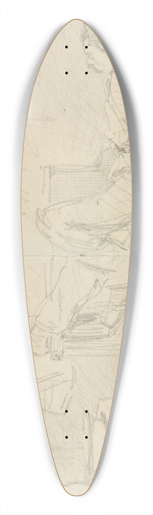 James Abbott McNeill Whistler - Attendant que le linge sche! Cologne 39.3 inch art pintail longboard deck