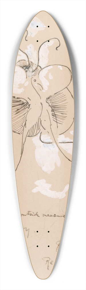 James Abbott McNeill Whistler - Butterfly 39.3 inch art pintail longboard deck