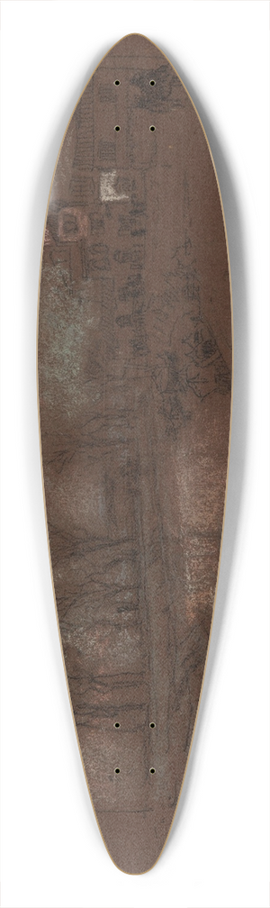 James Abbott McNeill Whistler - Campo Sta. MartaWinter Evening 39.3 inch art pintail longboard deck