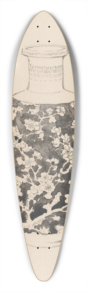 James Abbott McNeill Whistler - Cylindrical vase with thick neck 39.3 inch art pintail longboard deck