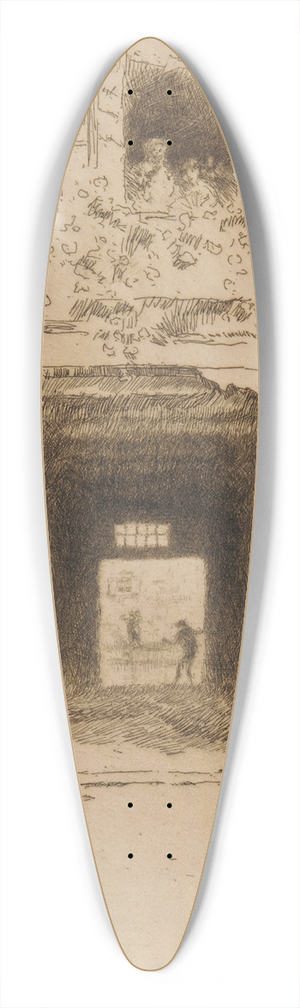 James Abbott McNeill Whistler - Doorway and Vine 39.3 inch art pintail longboard deck