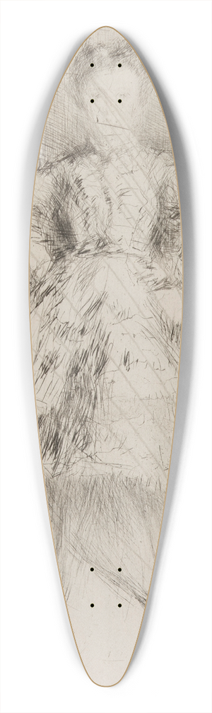 James Abbott McNeill Whistler - Elinor Leyland 39.3 inch art pintail longboard deck