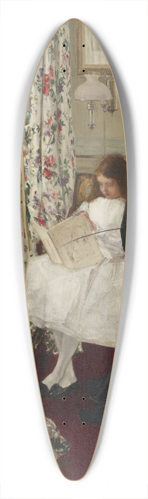 James Abbott McNeill Whistler - Harmony in Green and Rose; The Music Room 39.3 inch art pintail longboard deck