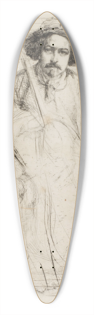 James Abbott McNeill Whistler - J. Becquet, Sculptor 39.3 inch art pintail longboard deck