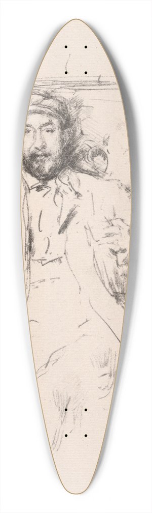 James Abbott McNeill Whistler - John Grove 39.3 inch art pintail longboard deck