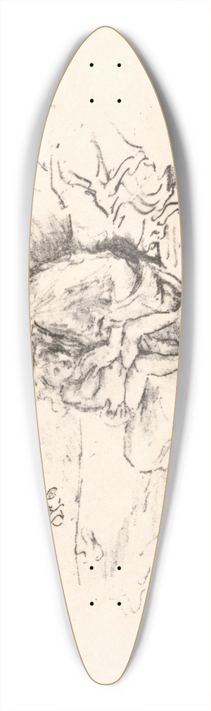 James Abbott McNeill Whistler - Mother and Child, No. 2 39.3 inch art pintail longboard deck