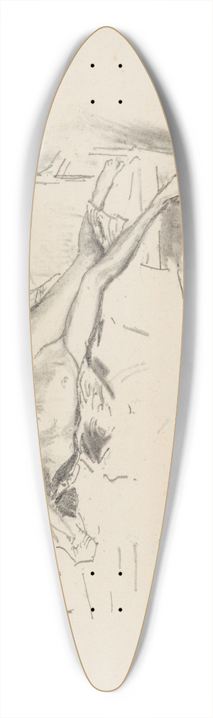 James Abbott McNeill Whistler - Nude Model, Reclining 39.3 inch art pintail longboard deck