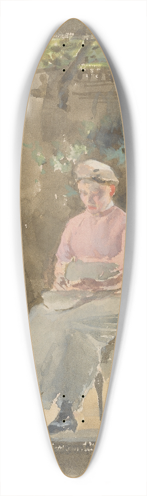 James Abbott McNeill Whistler - Pink NoteShelling Peas 39.3 inch art pintail longboard deck