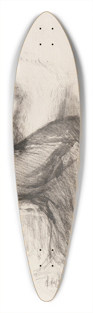 James Abbott McNeill Whistler - StudyMaude Seated 39.3 inch art pintail longboard deck