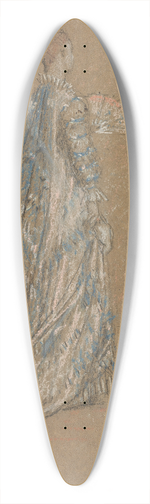 James Abbott McNeill Whistler - The Blue Dress 39.3 inch art pintail longboard deck