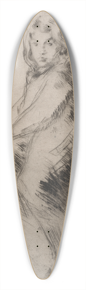 James Abbott McNeill Whistler - The Boy 39.3 inch art pintail longboard deck