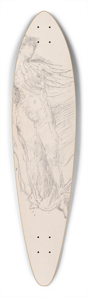 James Abbott McNeill Whistler - The Dancing Girl 39.3 inch art pintail longboard deck