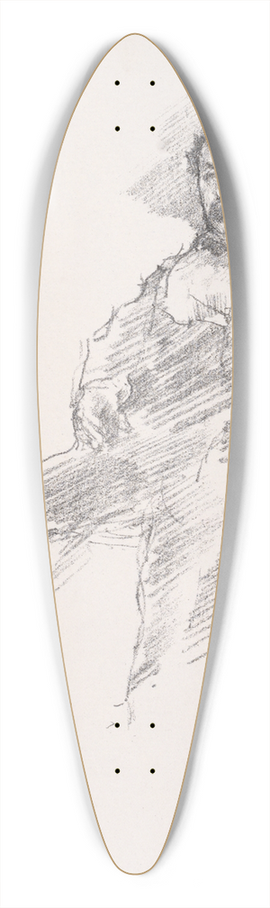 James Abbott McNeill Whistler - The Doctor 39.3 inch art pintail longboard deck