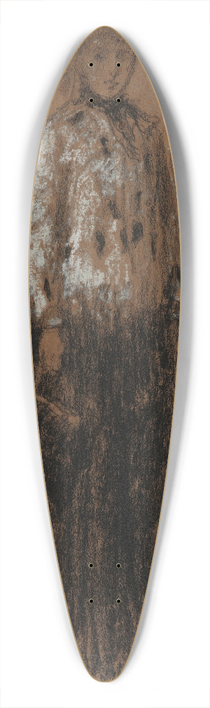 James Abbott McNeill Whistler - The Ermine Coat 39.3 inch art pintail longboard deck